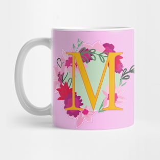 Monogram M, Personalized Initial Mug